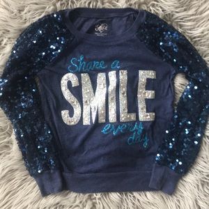 Justice size 8 sequence shirt